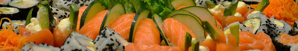 Eating Asian Fusion Sushi at Tao's Asian Cuisine restaurant in East Longmeadow, MA.